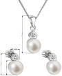 Sada stříbrných šperků s perlou 29001.1