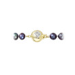 Luxusní perlový náhrdelník 922001.3/9270A dk.peacock
