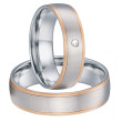 Ocelové snubní prsteny SPPL025