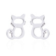 Náušnice pecky chirurgická ocel WJHE232ST - Kočky
