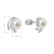 Stříbrné náušnice s perlou 21091.1B