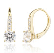 Pozlacené stříbrné náušnice se zirkony 31362000001