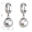 Náušnice stříbrné s Preciosa perlami 31151.1