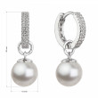 Náušnice stříbrné s Preciosa perlou 31298.1