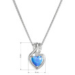Náhrdelník s přívěskem srdce 12076.3 blue