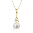 Briliantový náhrdelník s perlou 92PB00054