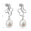 Luxusní perlové náušnice se zirkony 21011.1