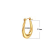 Visací ocelové náušnice zlaté WJHE1102GD