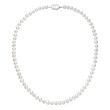 Perlový náhrdelník z říčních perel se zapínáním z bílého zlata 822001.1/9269B bílý