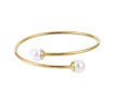 Pozlacený náramek bangle chirurgická ocel BSSG213