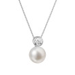 Briliantový náhrdelník s perlou 82PB00045