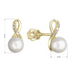 Luxusní perlové náušnice 91P00028 nekonečno