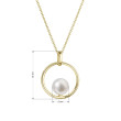 Zlatý perlový náhrdelník 92P00041