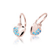 Dětské zlaté náušnice Cutie Jewellerly C2160R-Arctic Blue