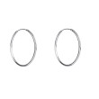 Náušnice kruhy stříbrné 305753007