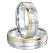 Ocelové snubní prsteny SPPL031