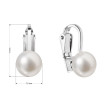 Stříbrné náušnice s perlou 21082.1