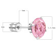Ocelové náušnice se zirkony WJHE79-Pink