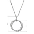 Elegantní stříbrný náhrdelník 62001