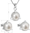Luxusní stříbrná sada perlových šperků 29033.1
