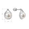 Stříbrné náušnice s perlou 21096.1B