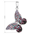 Motýl - přívěsek s krystaly 34192.3 magic violet