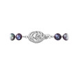 Luxusní perlový náhrdelník 822001.3/9265B dk.peacock