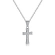 Ocelový náhrdelník křížek SEGX2356ST