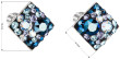 Náušnice pecky s kamínky Swarovski 31169.3 Blue Style