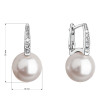 Náušnice stříbrné s perlou Swarovski 31301.1