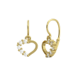 Zlaté náušnice dětské srdíčka 1239-0211Z