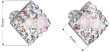 Stříbrné náušnice pecky s kamínky Swarovski 31169.3 Růžová