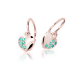 Dětské zlaté náušnice Cutie Jewellerly C2160R-Mint Green