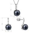 Luxusní perlová souprava 29072.3B black