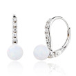 Stříbrné visací náušnice s opálem 313365001W