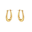 Zlaté ocelové náušnice WJHE11202GD