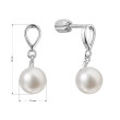 Náušnice stříbrné s perlou 21086.1B