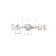 Perlový náhrdelník z říčních perel se zapínáním z bílého zlata 822001.1/9266B bílý