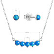 Výrazná sada šperků v modré barvě 19035.3 blue