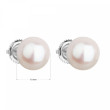Luxusní perlové náušnice 821005.1 bílá