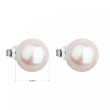 Elegantní perlové náušnice 821043.1 bílá