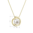 Perlový náhrdelník s briliantem 92PB00046