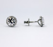 Stříbrné náušnice pecky na šroubek 313313001