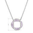 Elegantní náhrdelník s krystaly 32016.3 violet
