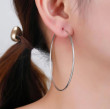 Náušnice kruhy stříbrné 305759005