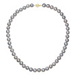 Perlový náhrdelník z říčních perel se zapínáním ze zlata 922028.3/9272A grey