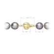 Perlový náhrdelník z říčních perel se zapínáním ze zlata 922028.3/9272A grey