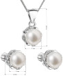 Souprava krásných stříbrných šperků s perlou 29009.1