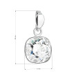 Elegantní přívěsek s krystalem Swarovski 34224.1