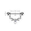Stylový piercing do bradavky SEKSQ0151
